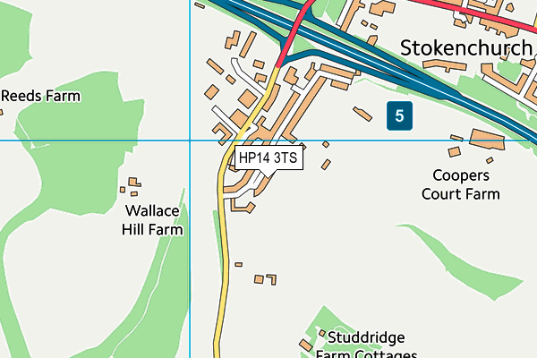 HP14 3TS map - OS VectorMap District (Ordnance Survey)