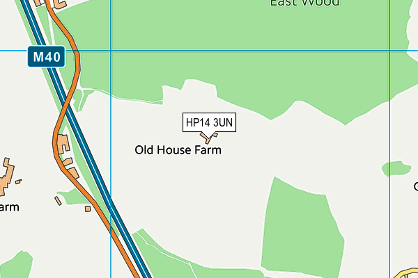 HP14 3UN map - OS VectorMap District (Ordnance Survey)