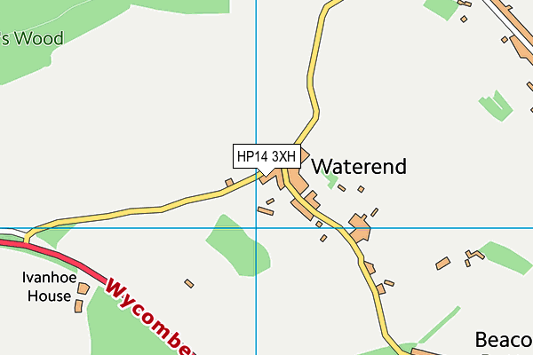 HP14 3XH map - OS VectorMap District (Ordnance Survey)