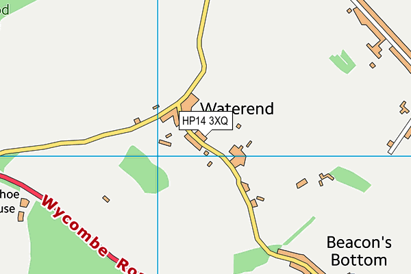 HP14 3XQ map - OS VectorMap District (Ordnance Survey)