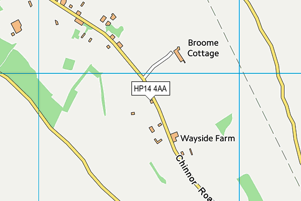 Bledlow Ridge Cricket Club map (HP14 4AA) - OS VectorMap District (Ordnance Survey)