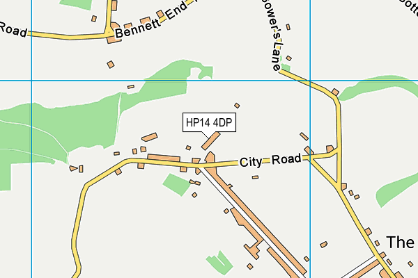 HP14 4DP map - OS VectorMap District (Ordnance Survey)