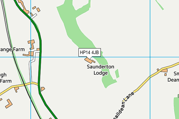 HP14 4JB map - OS VectorMap District (Ordnance Survey)
