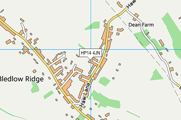HP14 4JN map - OS VectorMap District (Ordnance Survey)