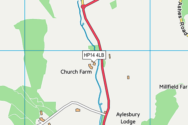 HP14 4LB map - OS VectorMap District (Ordnance Survey)