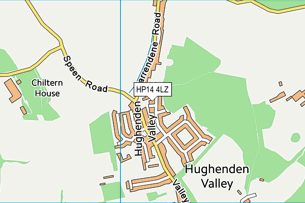 HP14 4LZ map - OS VectorMap District (Ordnance Survey)
