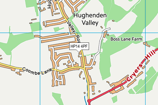 Map of KOP HILL CLIMB LIMITED at district scale
