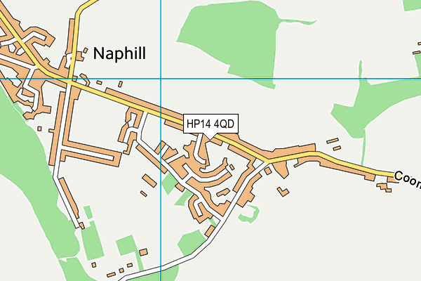 HP14 4QD map - OS VectorMap District (Ordnance Survey)