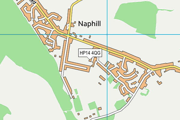 HP14 4QG map - OS VectorMap District (Ordnance Survey)