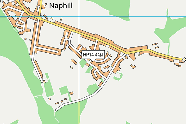 HP14 4QJ map - OS VectorMap District (Ordnance Survey)