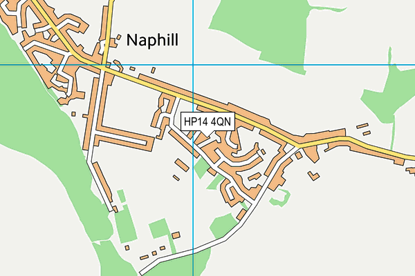 HP14 4QN map - OS VectorMap District (Ordnance Survey)