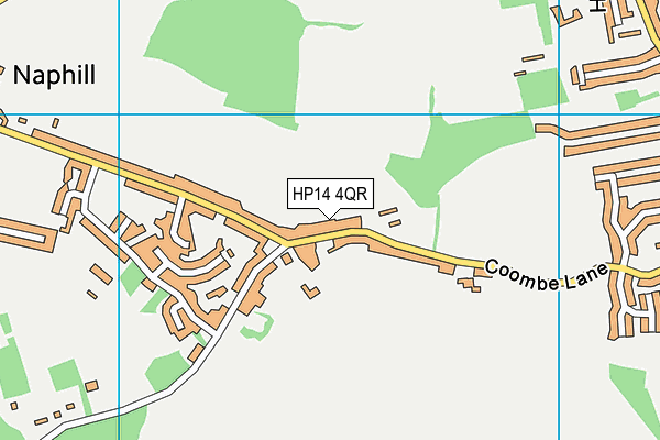 HP14 4QR map - OS VectorMap District (Ordnance Survey)
