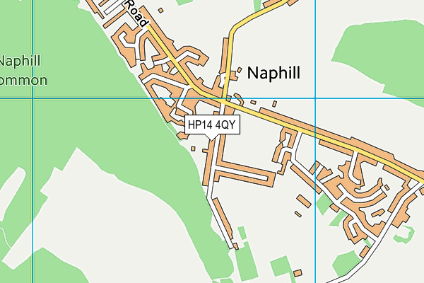 HP14 4QY map - OS VectorMap District (Ordnance Survey)