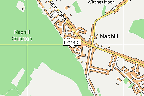 HP14 4RF map - OS VectorMap District (Ordnance Survey)