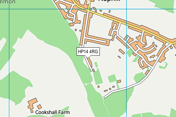 HP14 4RG map - OS VectorMap District (Ordnance Survey)