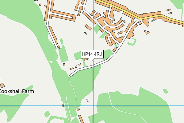 HP14 4RJ map - OS VectorMap District (Ordnance Survey)