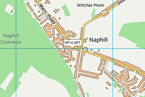 HP14 4RT map - OS VectorMap District (Ordnance Survey)