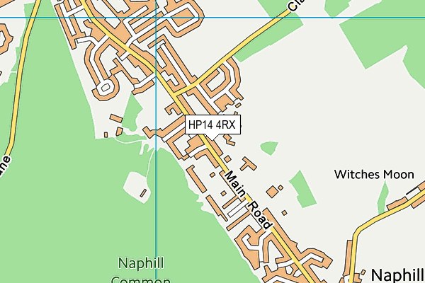 HP14 4RX map - OS VectorMap District (Ordnance Survey)