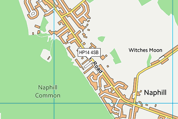 HP14 4SB map - OS VectorMap District (Ordnance Survey)