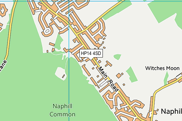 HP14 4SD map - OS VectorMap District (Ordnance Survey)