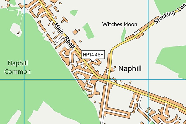 HP14 4SF map - OS VectorMap District (Ordnance Survey)