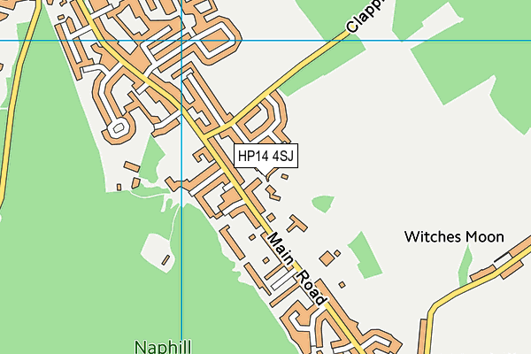 HP14 4SJ map - OS VectorMap District (Ordnance Survey)