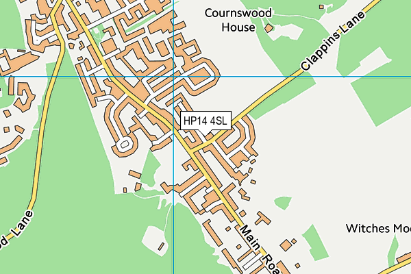 HP14 4SL map - OS VectorMap District (Ordnance Survey)