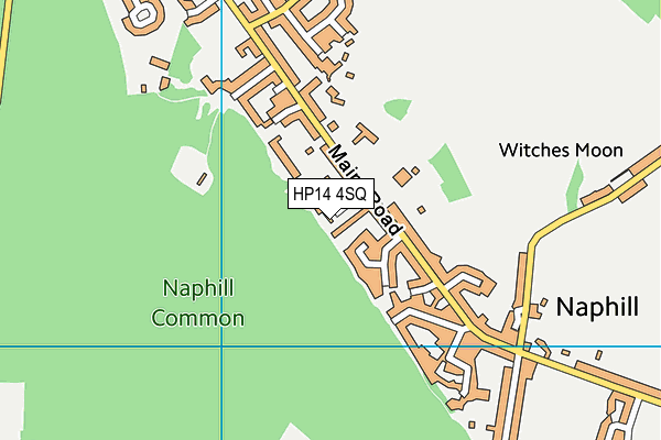 HP14 4SQ map - OS VectorMap District (Ordnance Survey)