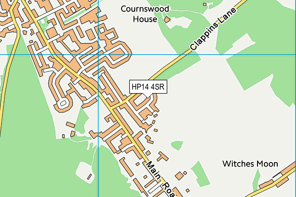 HP14 4SR map - OS VectorMap District (Ordnance Survey)