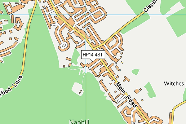 HP14 4ST map - OS VectorMap District (Ordnance Survey)