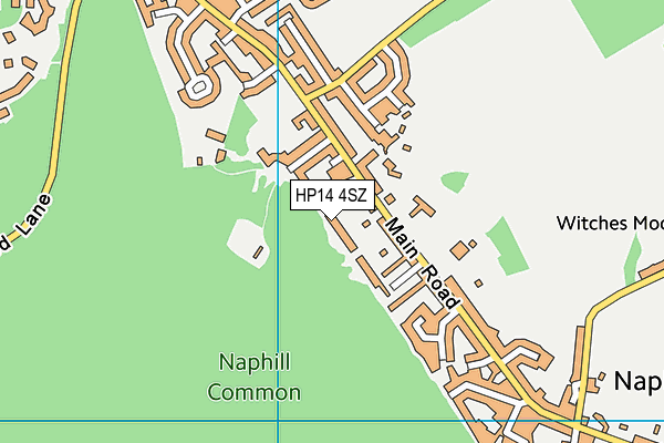 HP14 4SZ map - OS VectorMap District (Ordnance Survey)