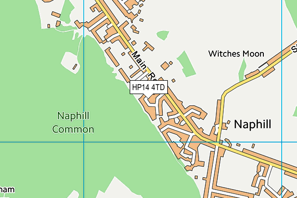 HP14 4TD map - OS VectorMap District (Ordnance Survey)