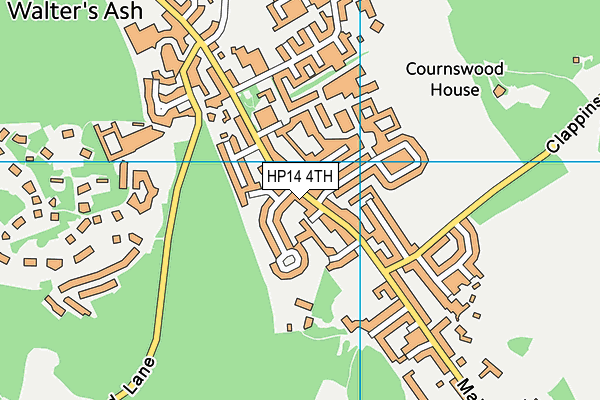HP14 4TH map - OS VectorMap District (Ordnance Survey)