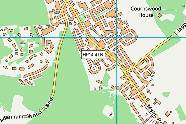 HP14 4TR map - OS VectorMap District (Ordnance Survey)
