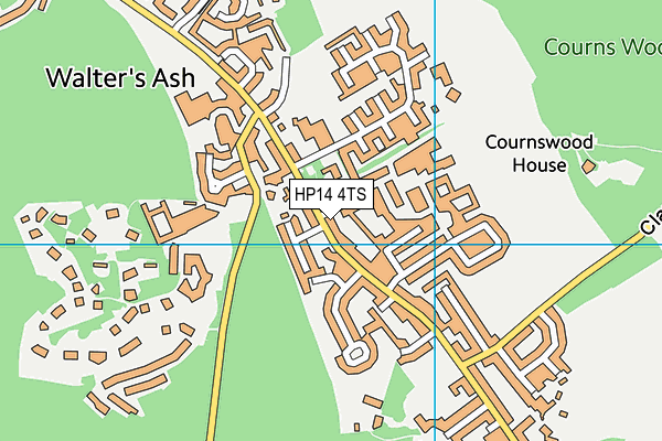 HP14 4TS map - OS VectorMap District (Ordnance Survey)