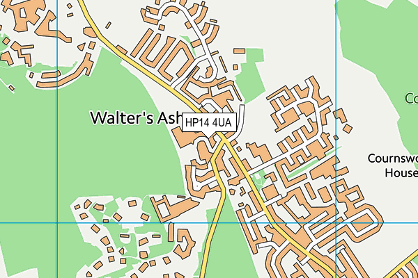 HP14 4UA map - OS VectorMap District (Ordnance Survey)