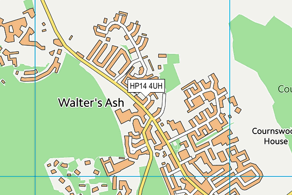 HP14 4UH map - OS VectorMap District (Ordnance Survey)