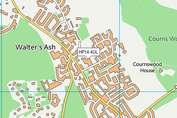 Naphill & Walters Ash School  map (HP14 4UL) - OS VectorMap District (Ordnance Survey)