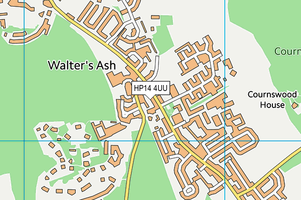 HP14 4UU map - OS VectorMap District (Ordnance Survey)