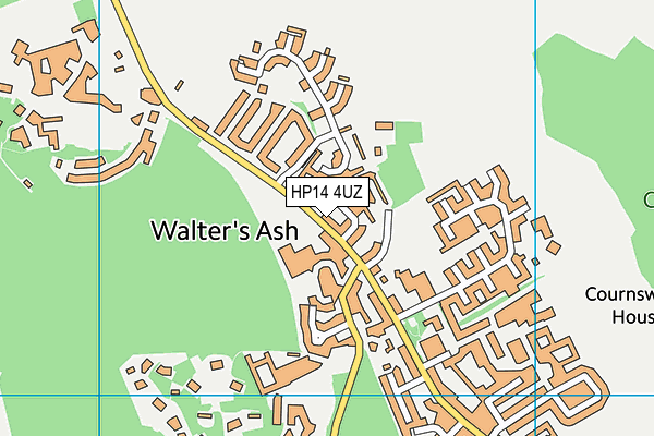 HP14 4UZ map - OS VectorMap District (Ordnance Survey)