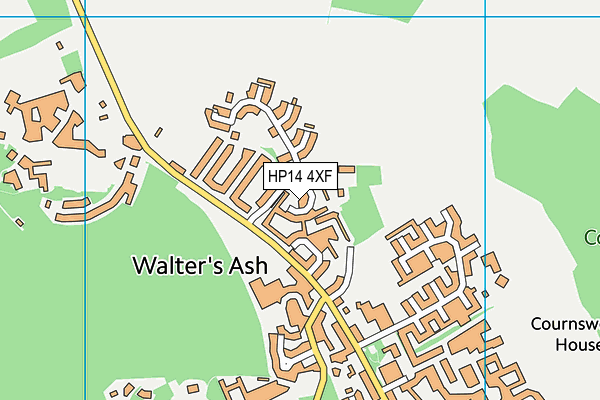 HP14 4XF map - OS VectorMap District (Ordnance Survey)