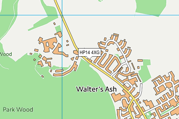 HP14 4XG map - OS VectorMap District (Ordnance Survey)