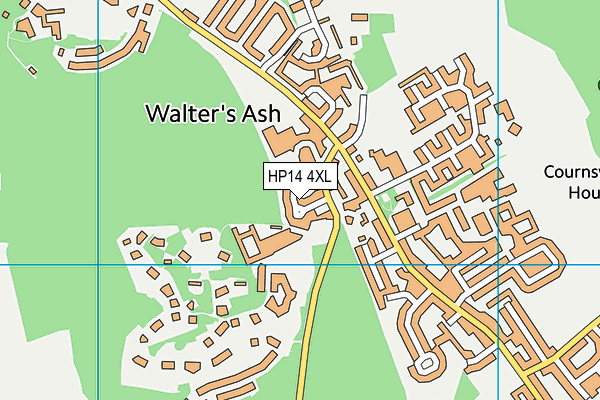 HP14 4XL map - OS VectorMap District (Ordnance Survey)