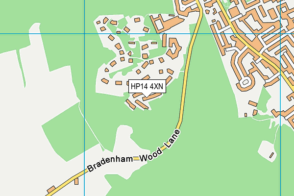 HP14 4XN map - OS VectorMap District (Ordnance Survey)