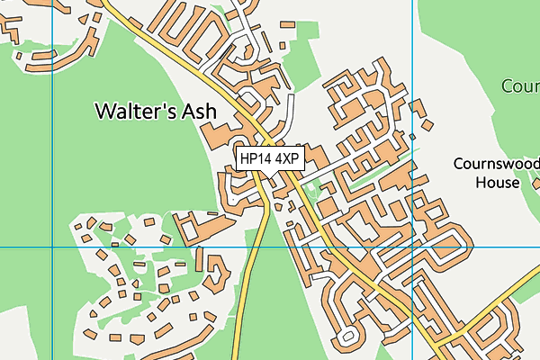 HP14 4XP map - OS VectorMap District (Ordnance Survey)