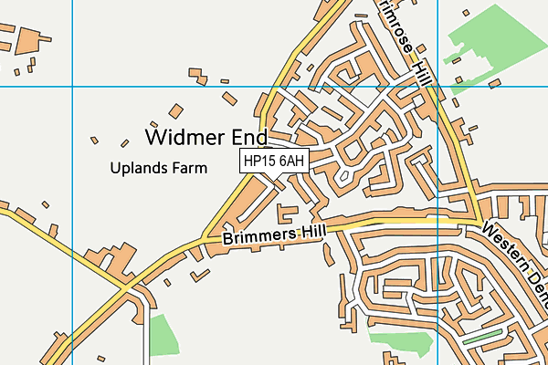 HP15 6AH map - OS VectorMap District (Ordnance Survey)