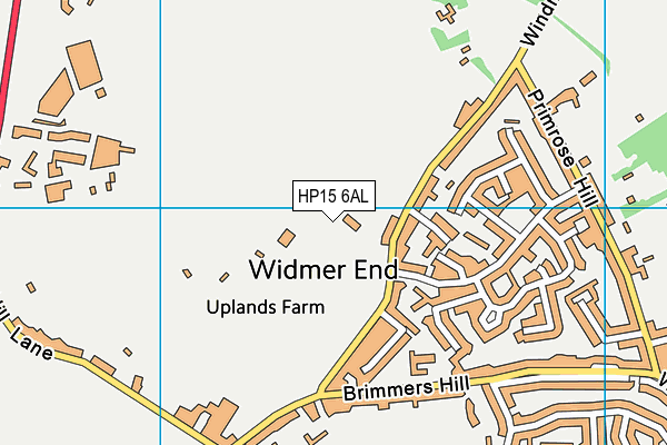HP15 6AL map - OS VectorMap District (Ordnance Survey)