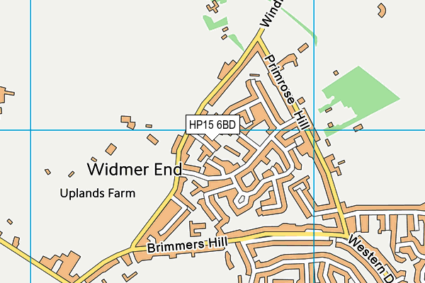 HP15 6BD map - OS VectorMap District (Ordnance Survey)