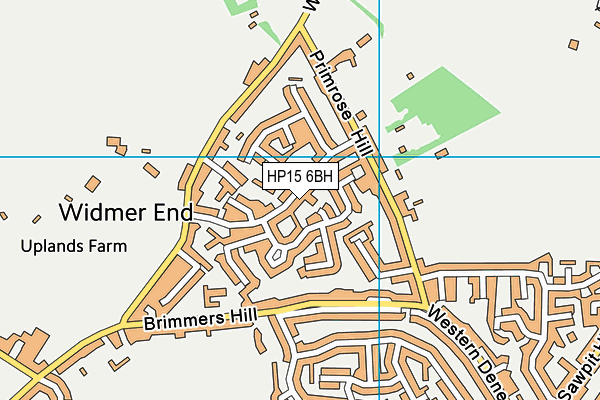 HP15 6BH map - OS VectorMap District (Ordnance Survey)