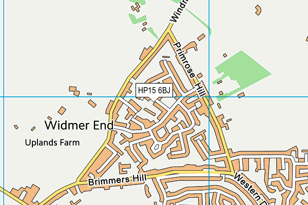 HP15 6BJ map - OS VectorMap District (Ordnance Survey)